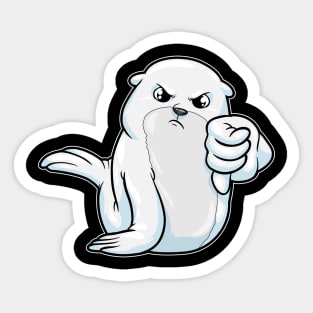 Seal with Thumb down Sticker